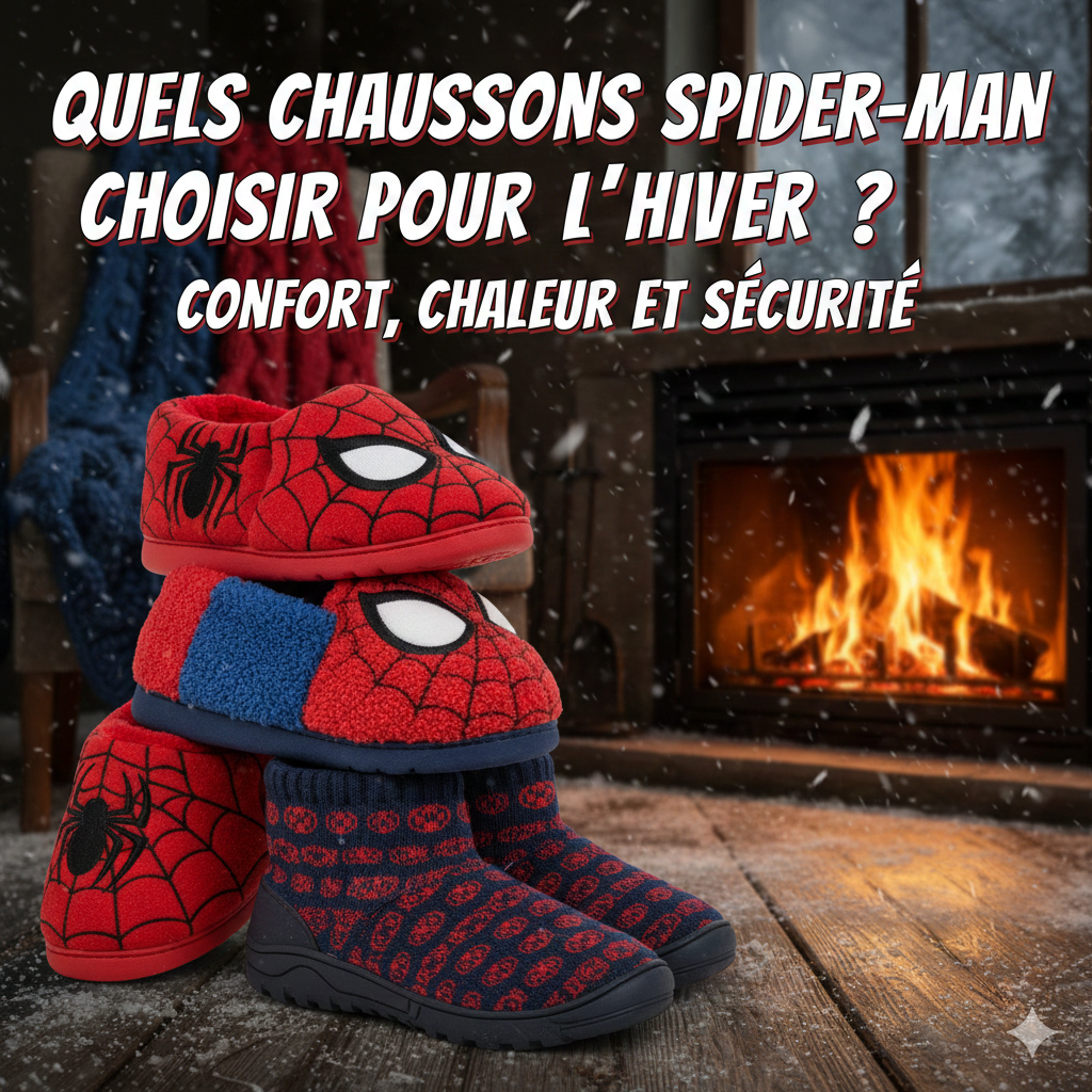 ¿Qué pantuflas de Spider-Man deberías elegir para el invierno? Comodidad, calidez y seguridad.