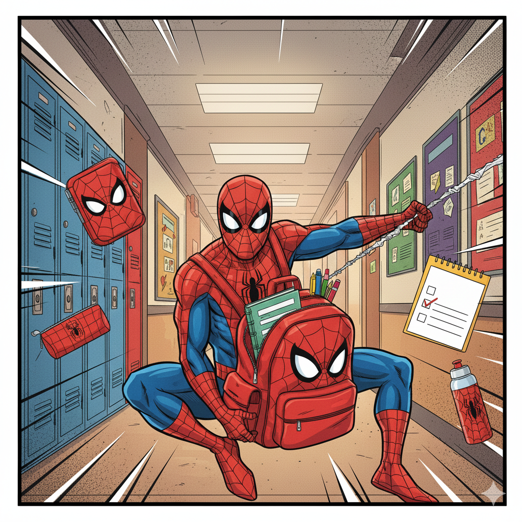 Guía de regreso a clases de Spider-Man: Equipo esencial