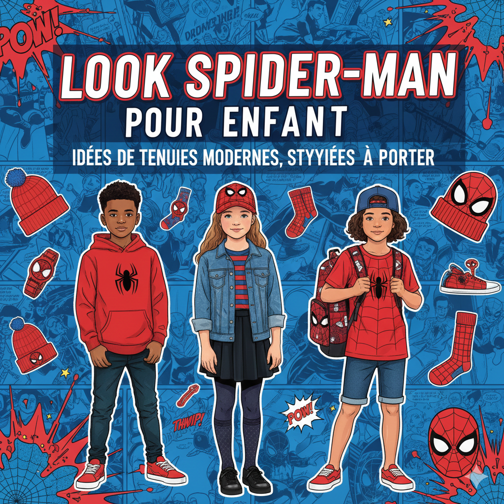 Look de Spider-Man para niños: Ideas de atuendos modernos, elegantes y fáciles de usar