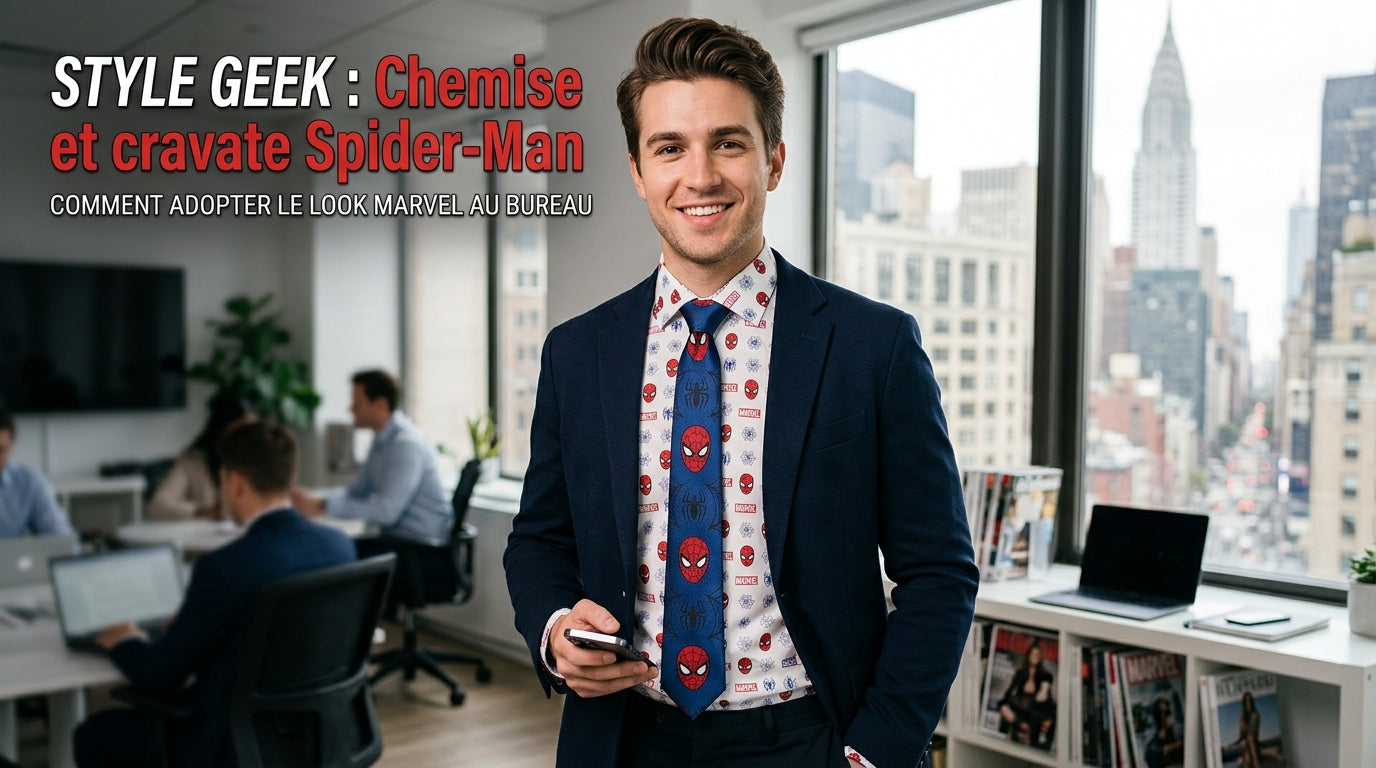 Camisa y corbata de Spider-Man: lleva tu pasión en tu vestimenta formal