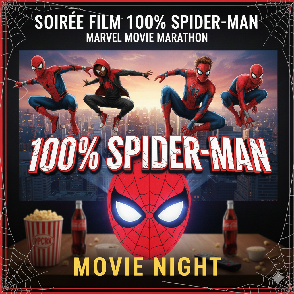 Cómo organizar la noche perfecta de cine de Spider-Man: Inmersión total y ambiente acogedor