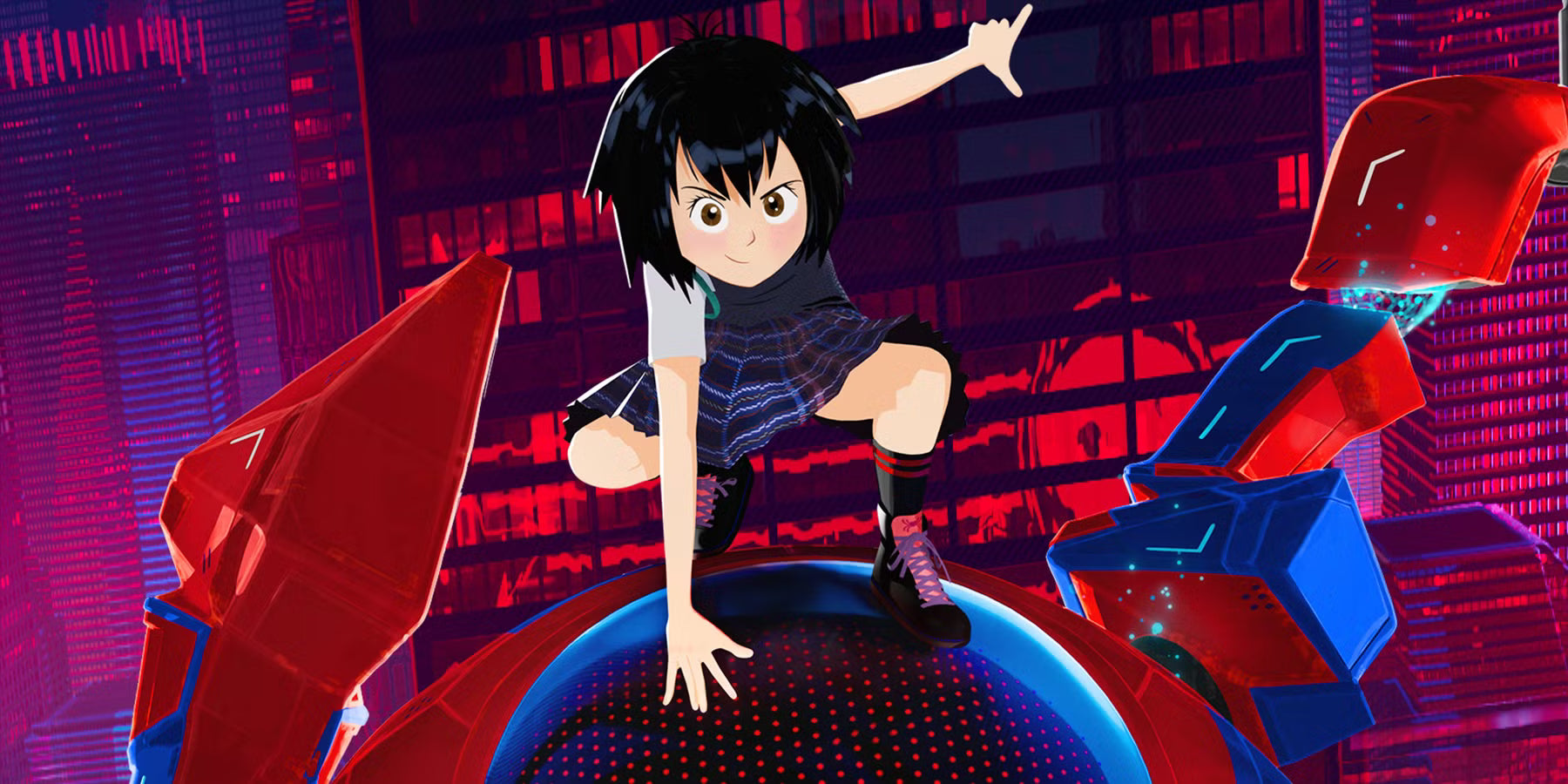Peni Parker: El piloto excepcional de Spider-Verse, entre el anime y la alta tecnología