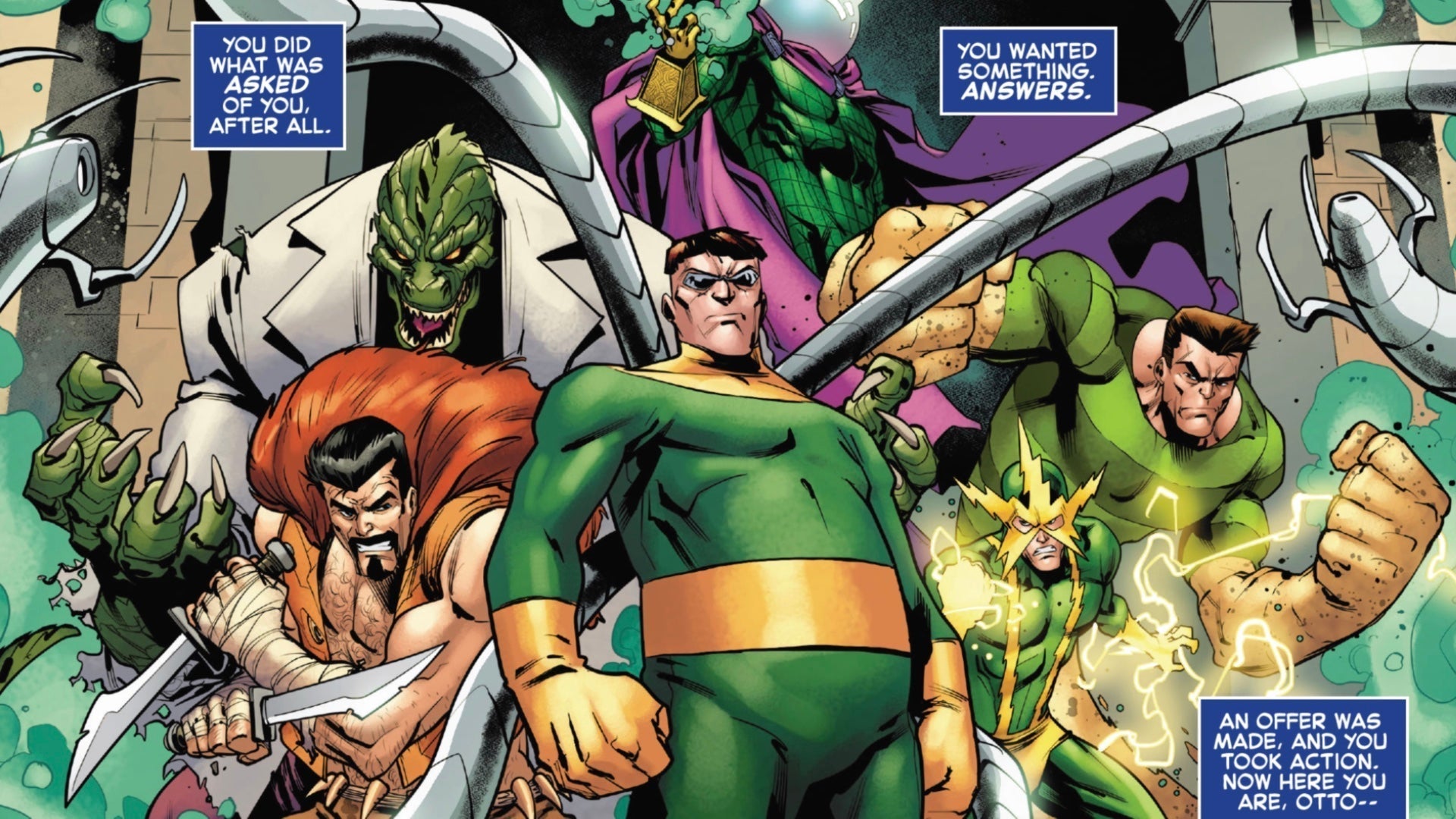 El regreso de los Seis Siniestros: La explosiva unión de los icónicos enemigos de Spider-Man