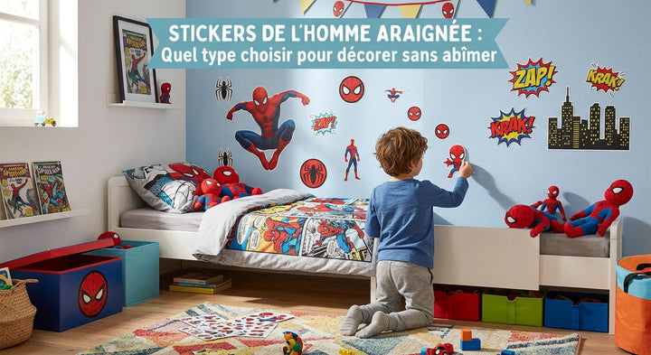 Stickers Spider-Man : quel type choisir pour décorer sans abîmer