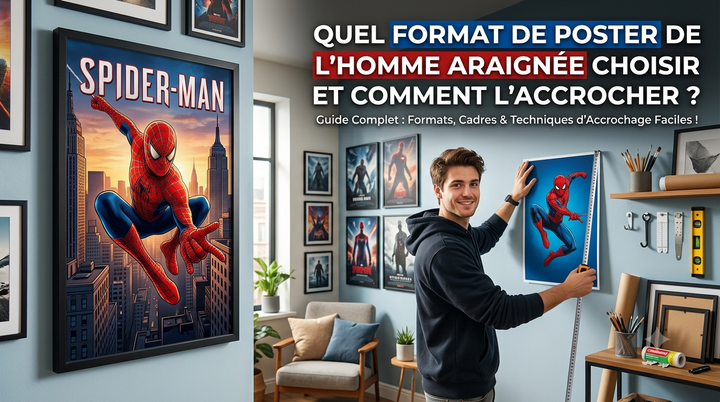 ¿Qué tamaño de póster de Spider-Man elegir y cómo colgarlo?