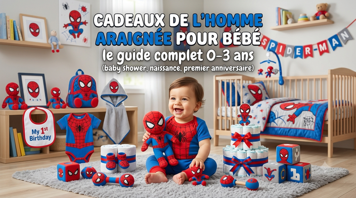 Regalos de Spider-Man para bebés: la guía completa de 0 a 3 años (baby shower, nacimiento, primer cumpleaños)