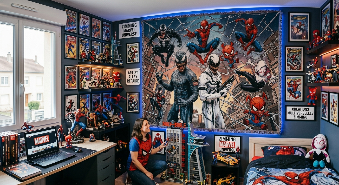 Tapiz de Spider-Man: la pieza central para transformar la pared de una habitación en la guarida del Trepamuros