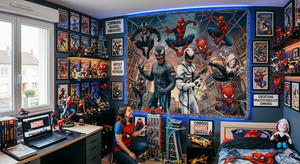 Tapiz de Spider-Man: la pieza central para transformar la pared de una habitación en la guarida del Trepamuros