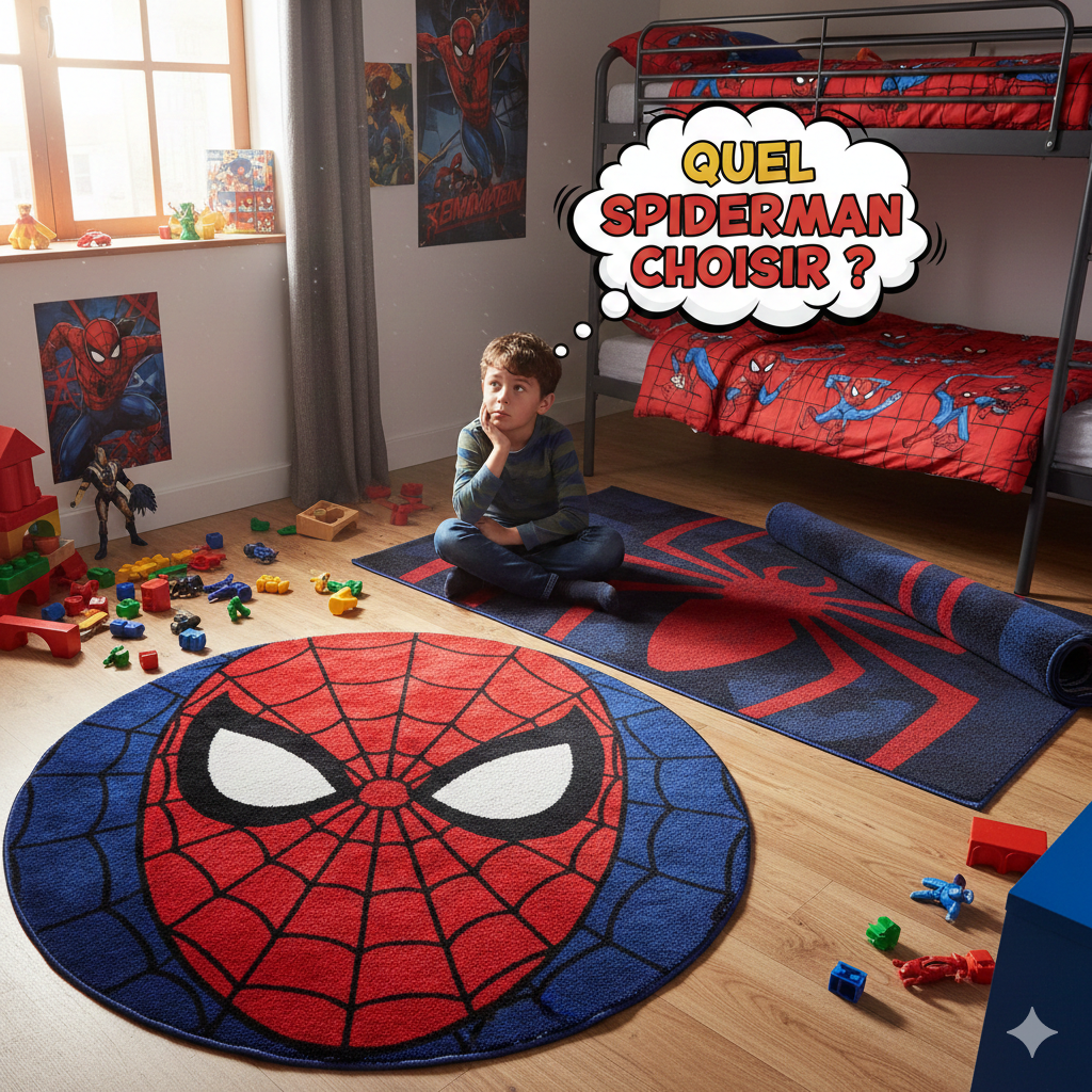 ¿Qué alfombra de Spider-Man deberías elegir? La guía definitiva para un dormitorio envolvente, cómodo y con estilo. 