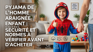 Pijama de Spider-Man para niños: materiales, seguridad y estándares que revisar antes de comprar