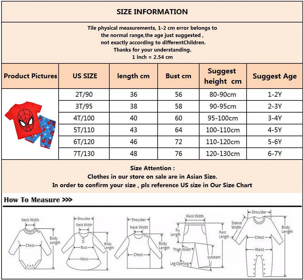 Ensemble Pyjama pour Enfant Spider-Man Araignée