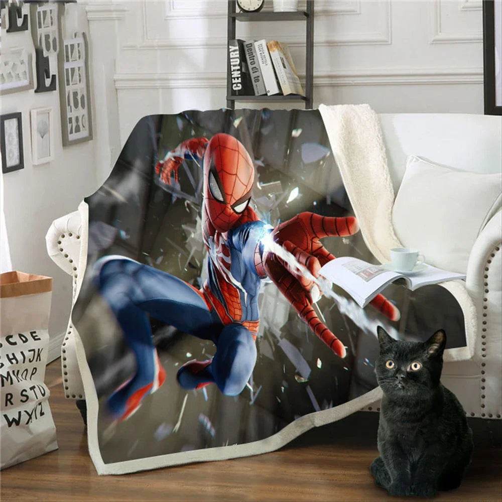Plaid Spider-Man Double Epaisseur
