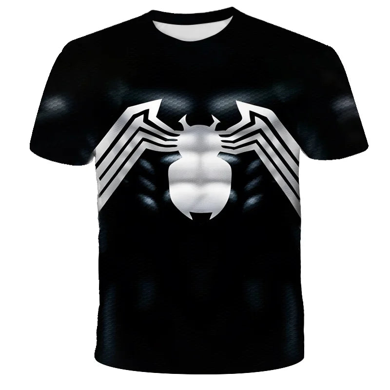 T-Shirt Spider-Man Noir pour Enfant Motif Symbiote