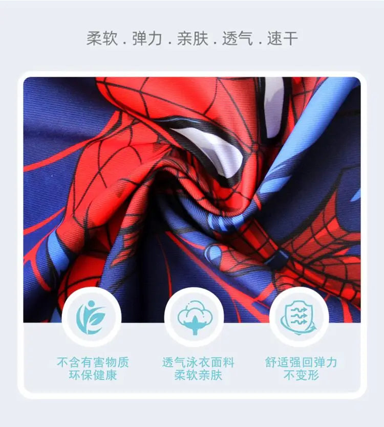 Pack complet Maillot de Bain Spider-Man et bonnet de bain pour Enfant