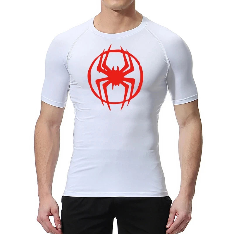 T-Shirt de Compression Manche Courte Spider-Man Miles Morales
