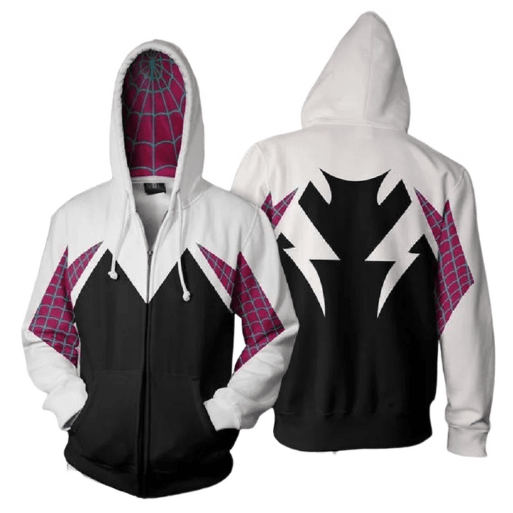 Sweat Zip à Capuche Spidergwen