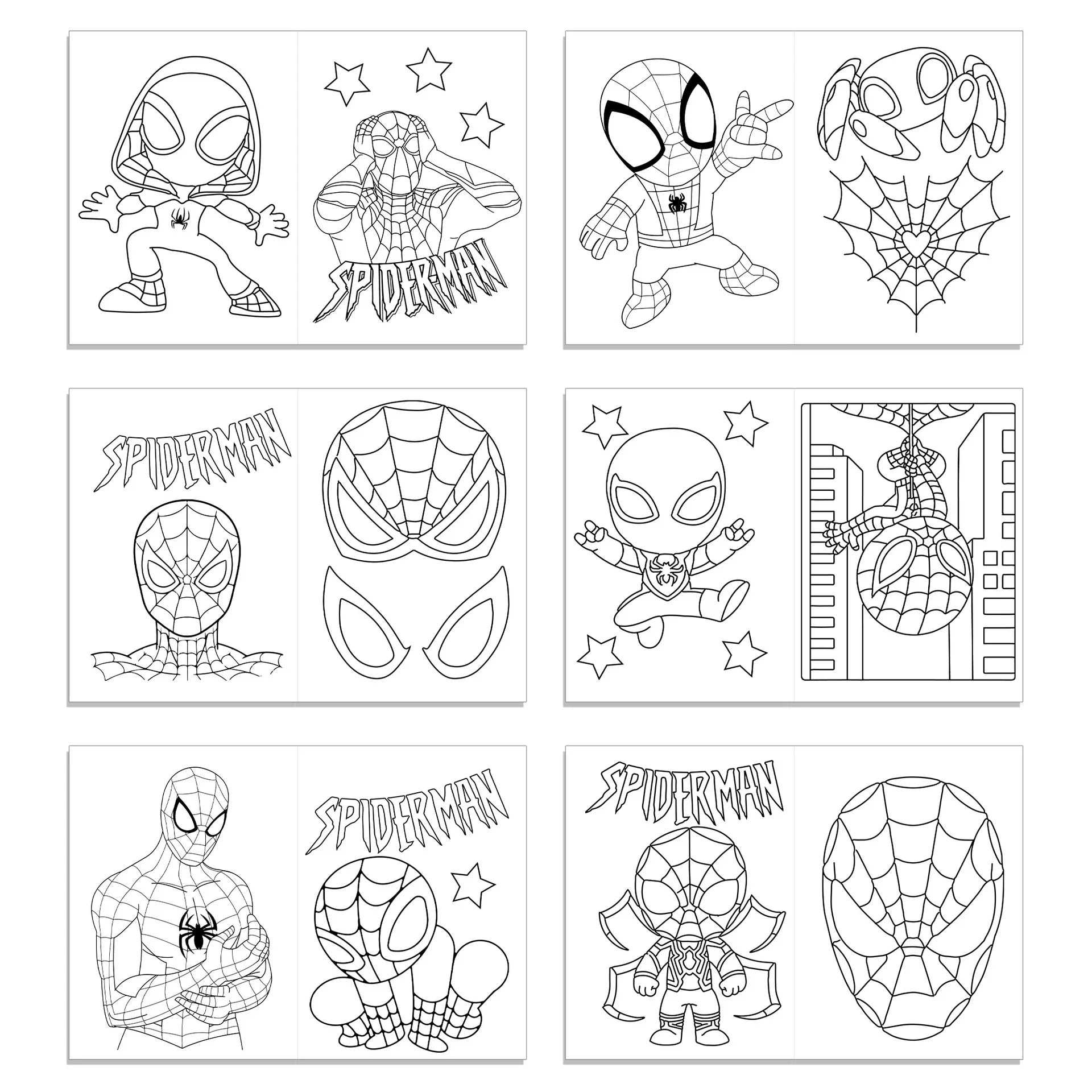 Livre de Dessin et Coloriage Spider-Man