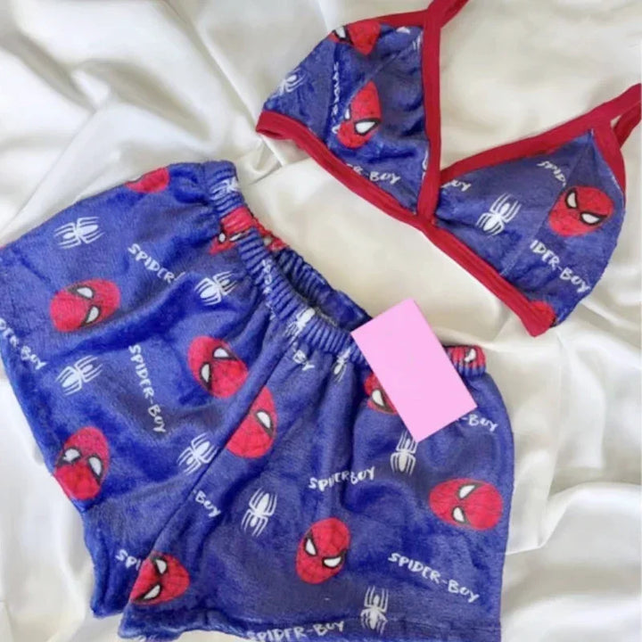 Maillot de Bain 2 Pièces pour Femme Spider-Man