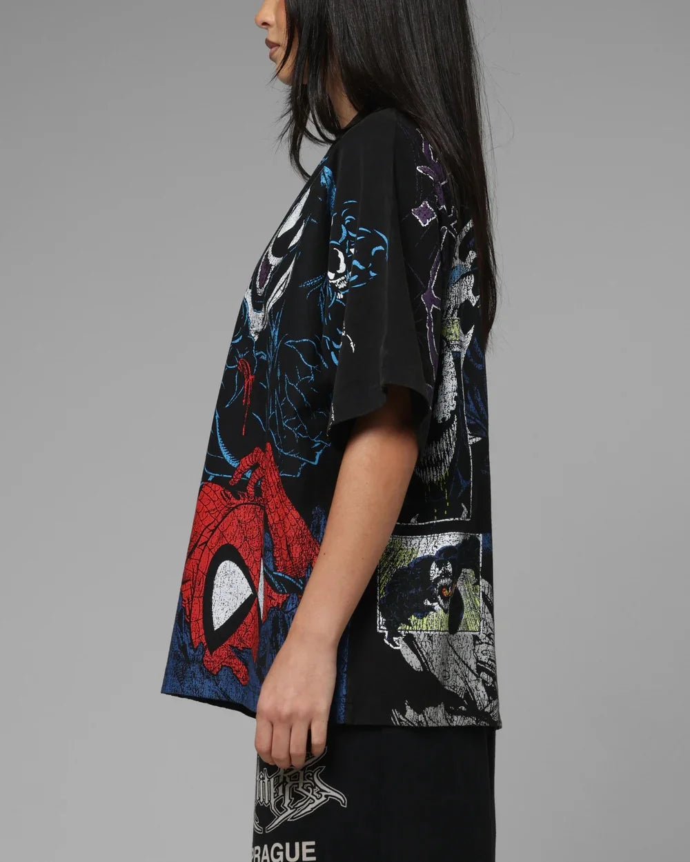 T-Shirt Spider-Man VS Venom pour Femme Oversize