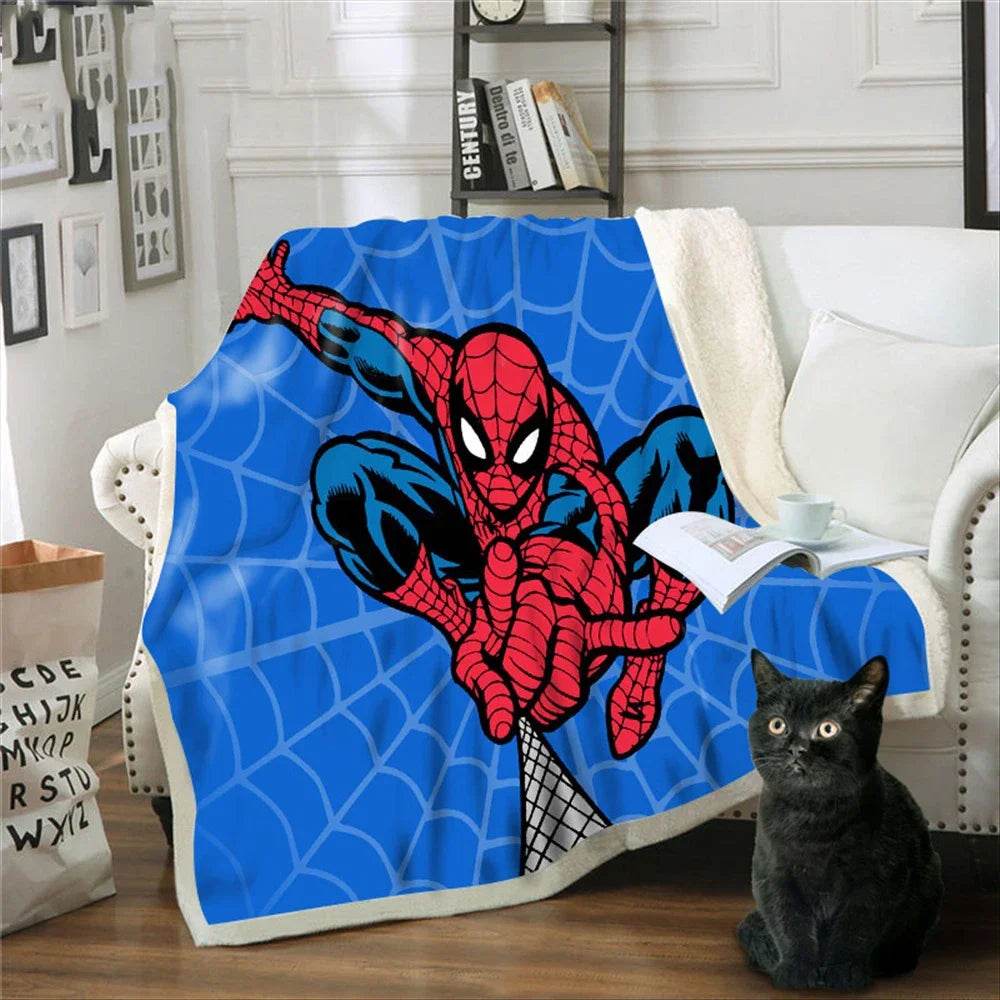 Plaid Spider-Man Double Epaisseur