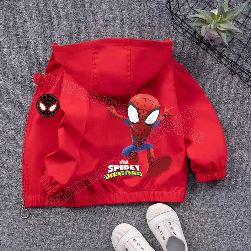 Veste Spider-Man Coupe Vent pour Enfant