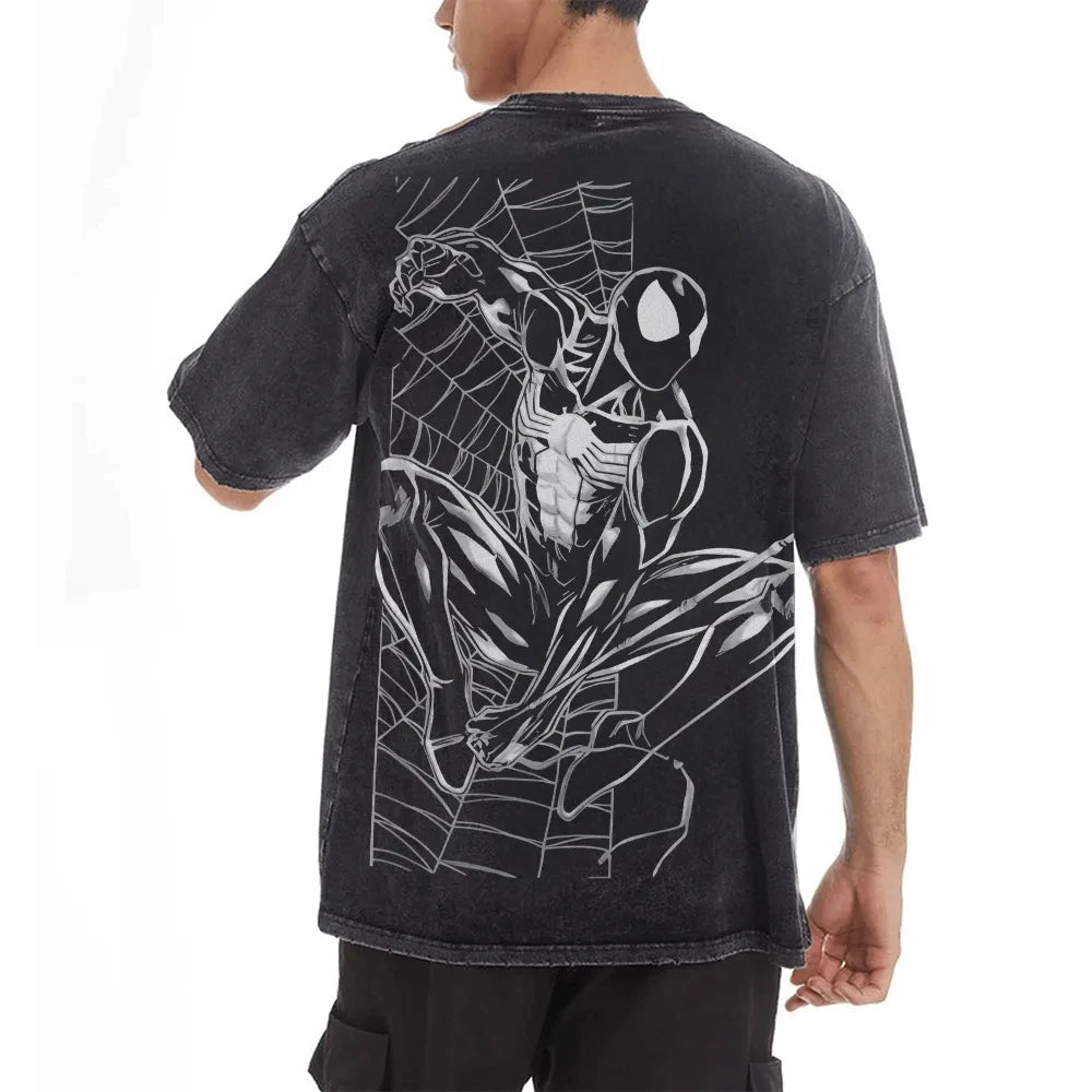 T-Shirt Oversize Spider-Man Noir - Symbiote