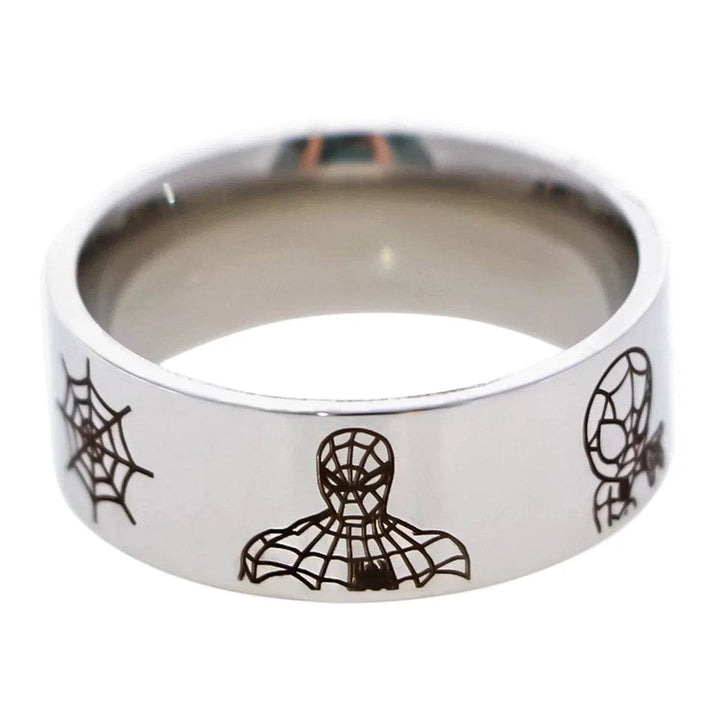 Bague Spider-Man Cartoon Gravée