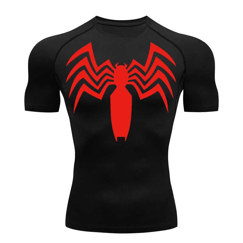 T-Shirt de Compression Manche Courte Spider-Man Carnage