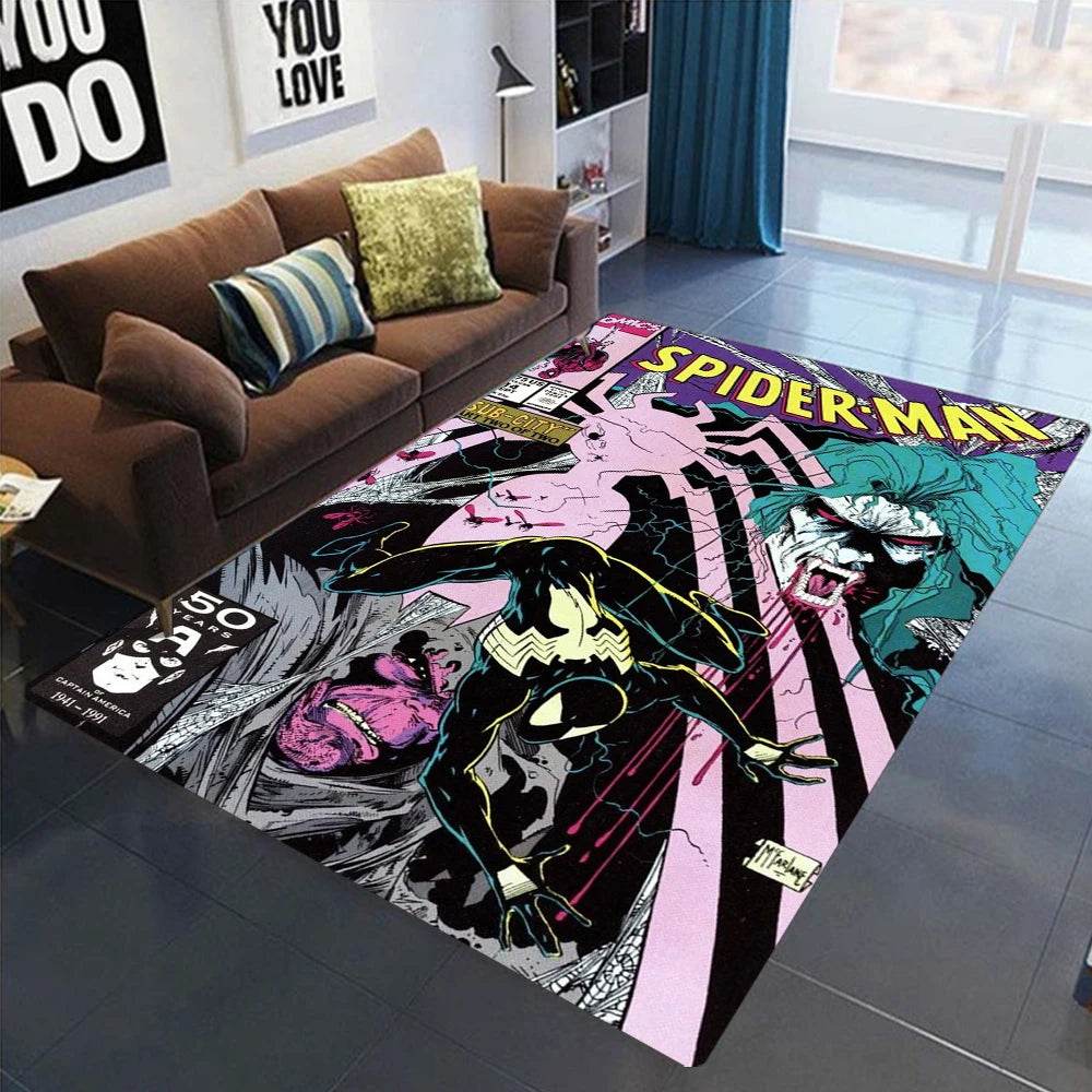 Tapis Vintage Spider-Man Noir