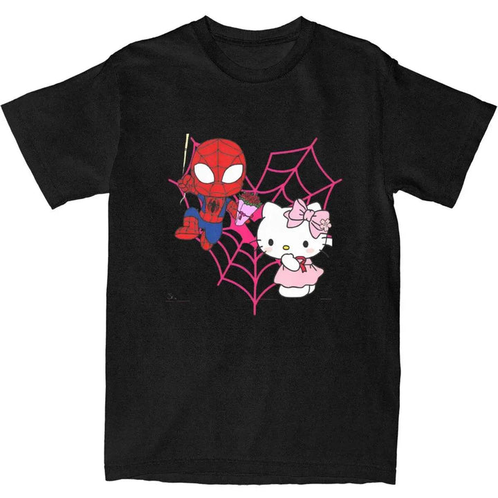 T-Shirt Spider-Man et Hello Kitty
