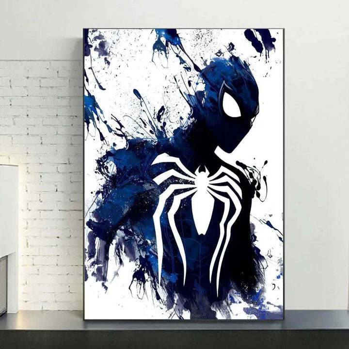 Poster Spider-Man Noir en Aquarelle