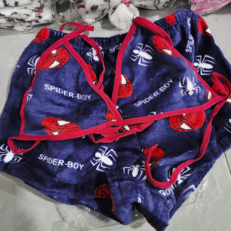 Maillot de Bain 2 Pièces pour Femme Spider-Man