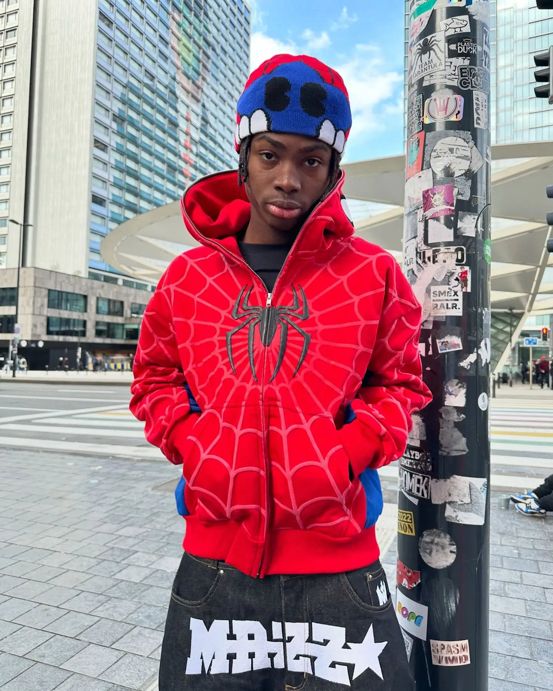 Sweat à Capuche Premium Spider-Man Costume Déchiré
