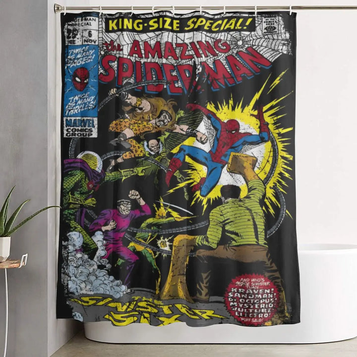Rideau de Douche BD Comics Spider-Man