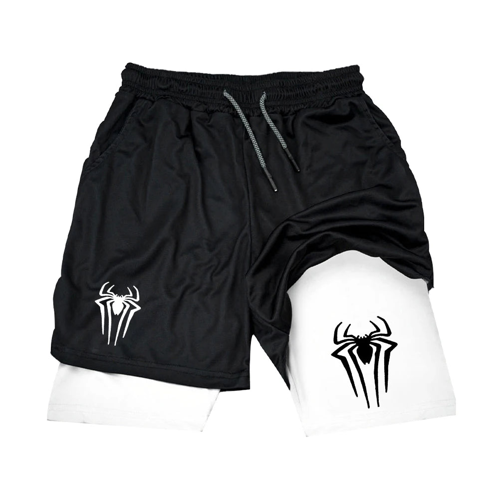 Short de Sport Spider-Man Noir