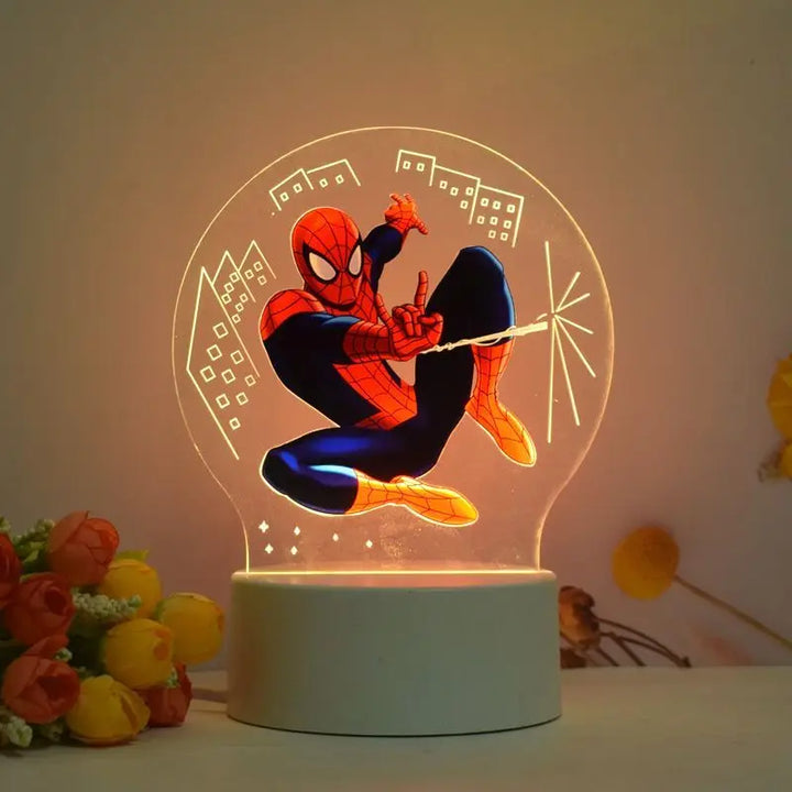 Lampe Veilleuse Spider-Man Dessin Animé