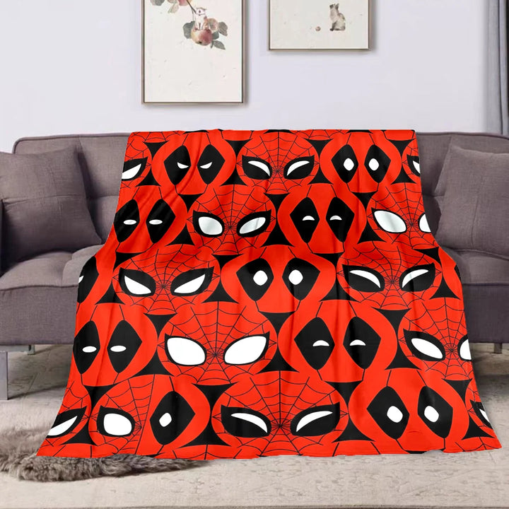 Couverture en Flanelle Spider-Man et Deadpool