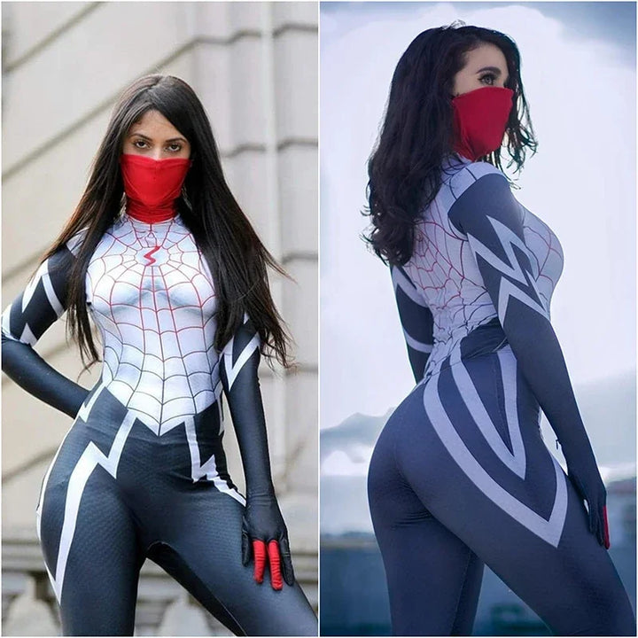 Déguisement Spider-Man Silk Noir et Blanc pour Femme