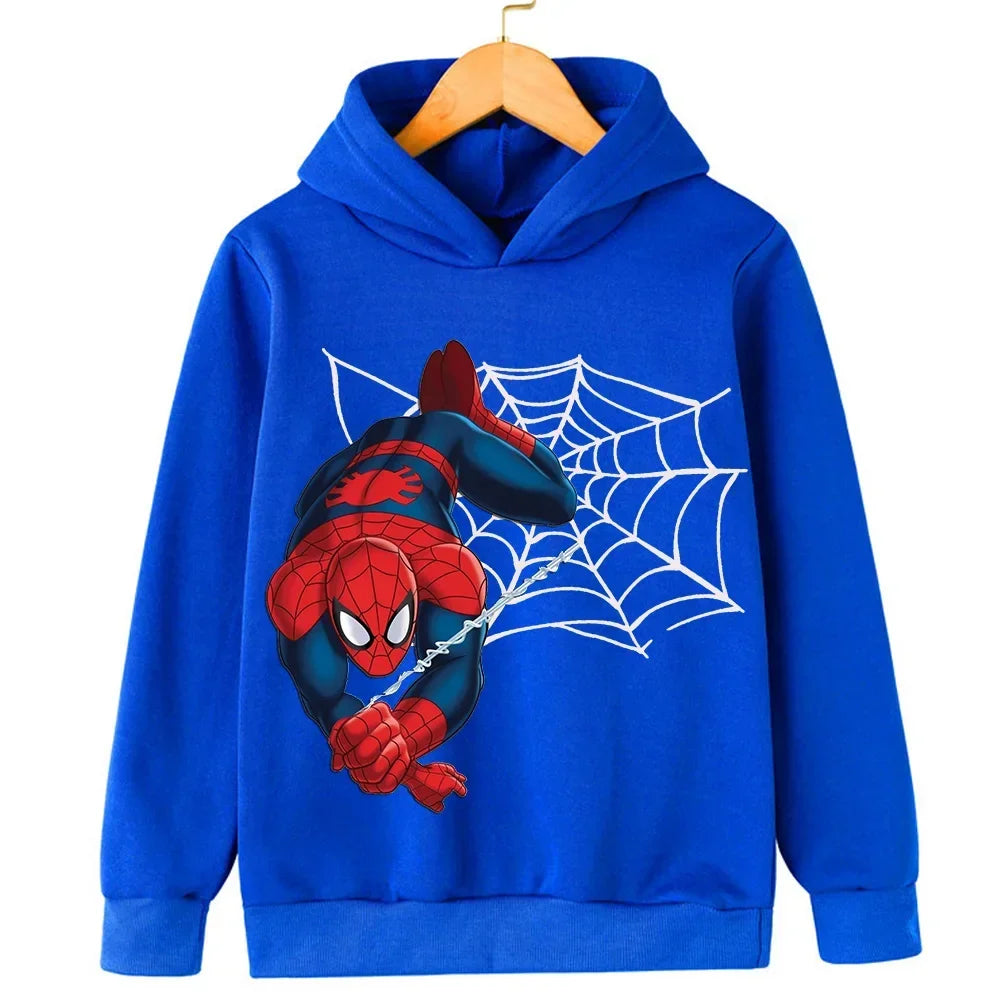 Sweat à Capuche Spider-Man pour Enfant en Tissu Doux
