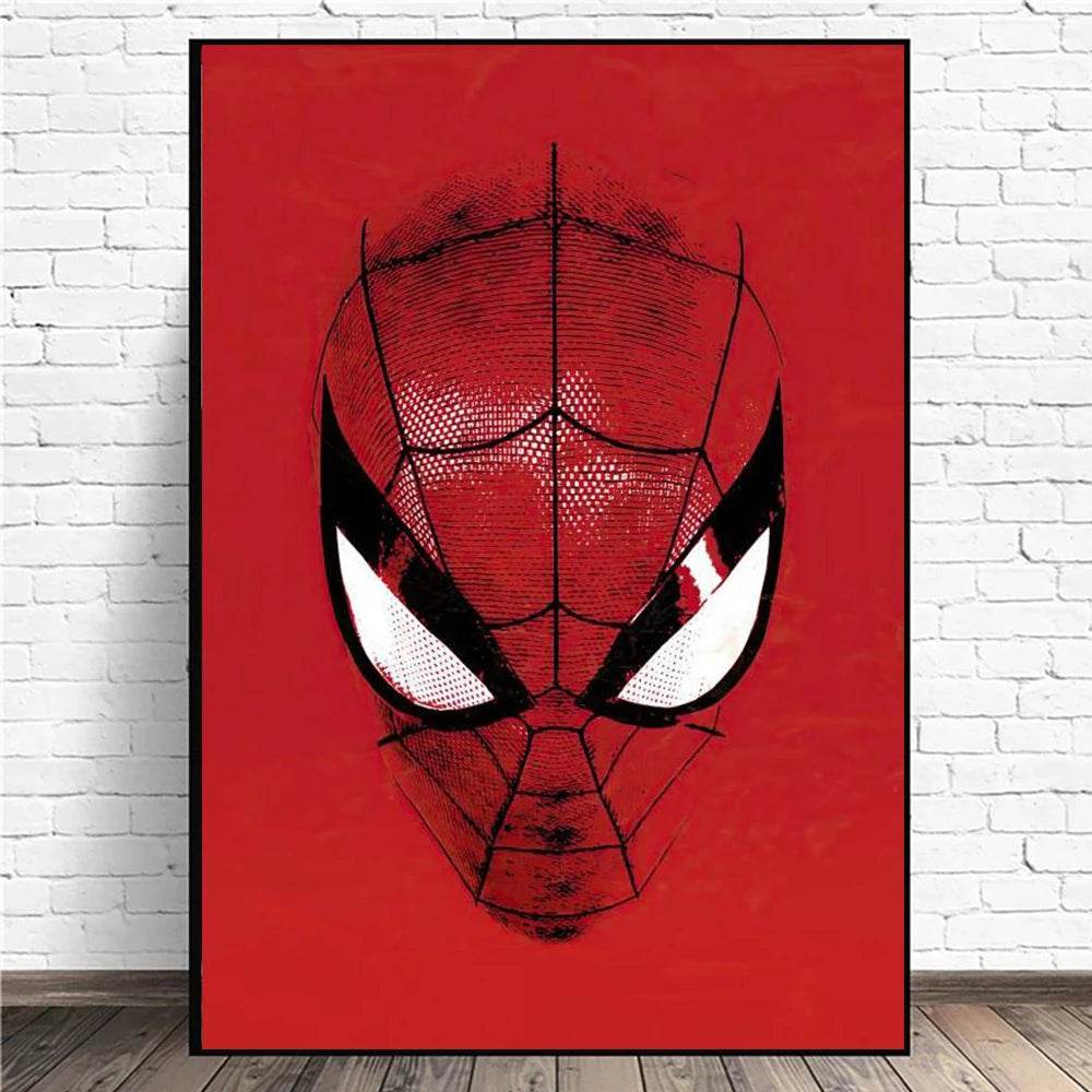 Affiche Spider-Man Masque en Rouge