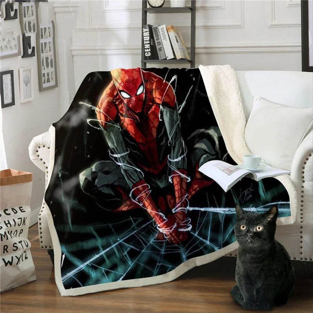 Plaid Spider-Man Double Epaisseur