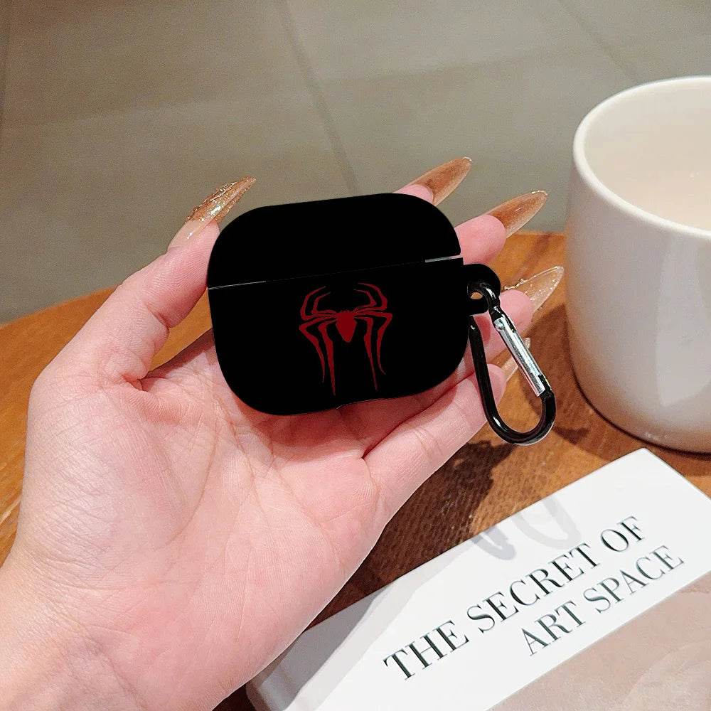 Coque pour Airpods Logo Spider-Man Araignée