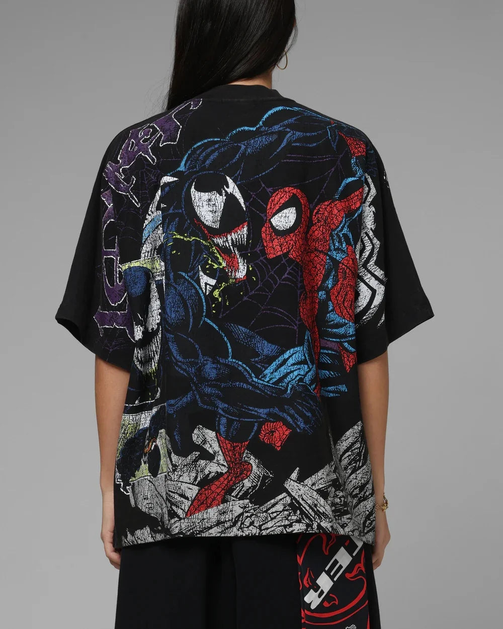 T-Shirt Spider-Man VS Venom pour Femme Oversize