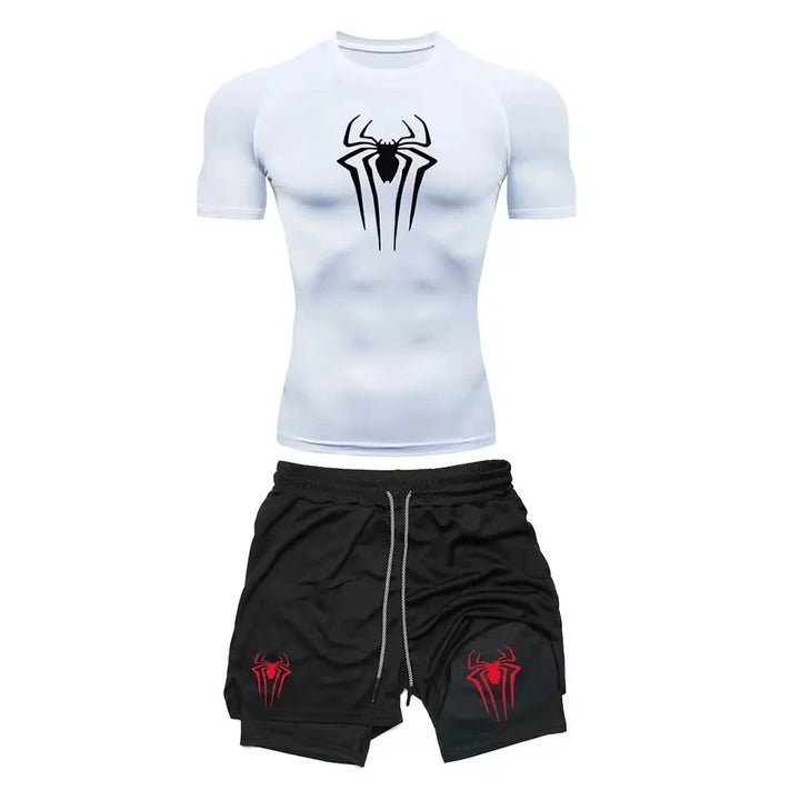 Ensemble Short et T-Shirt de Compression Spider-Man
