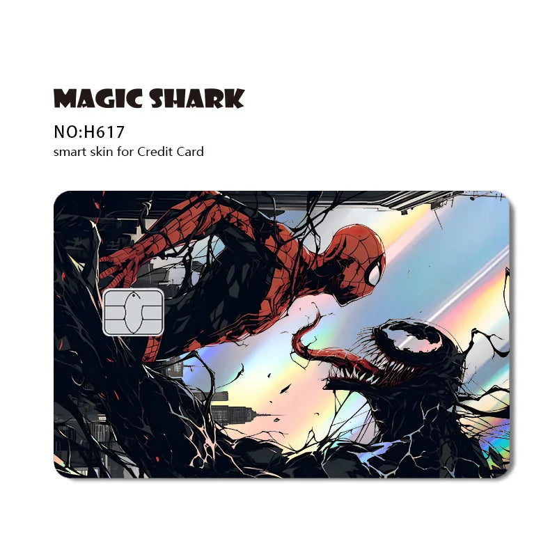 Autocollant de Carte Bancaire Spider-Man et Symbiote