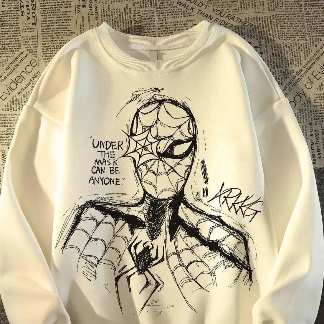 Sweat Spider-Man Col Rond Spider-Man
