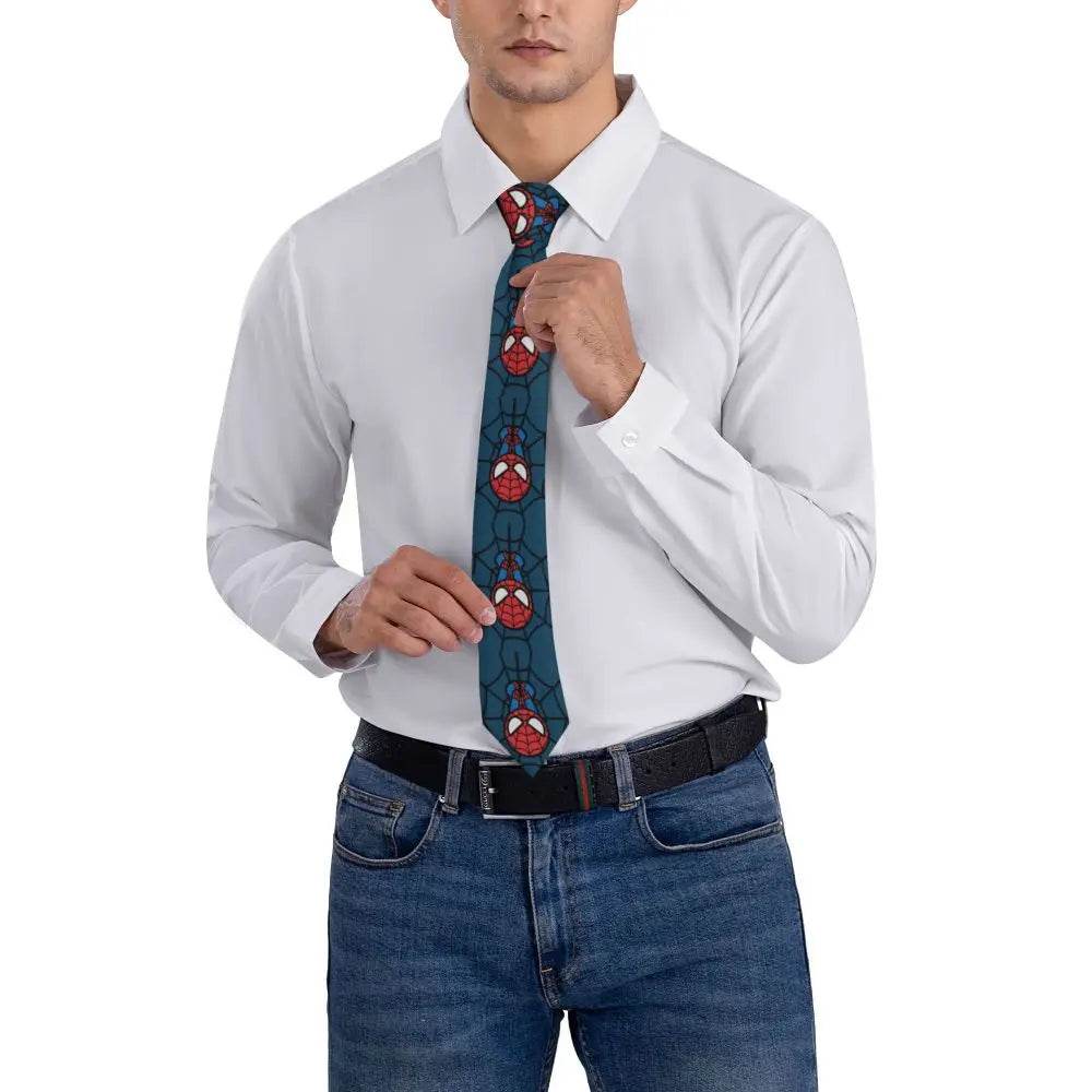 Cravate Spider-Man Blanche et Rouge