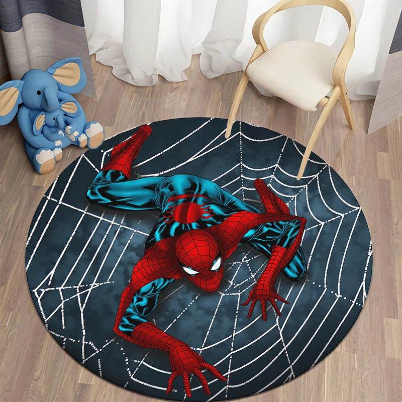 Tapis Rond Spider-Man qui Grimpe