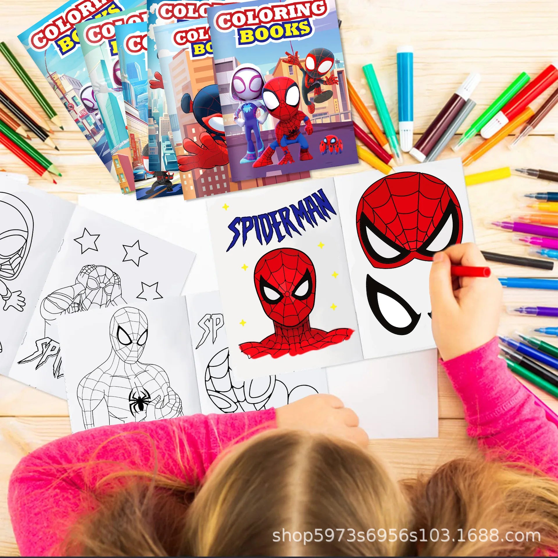 Livre de Dessin et Coloriage Spider-Man