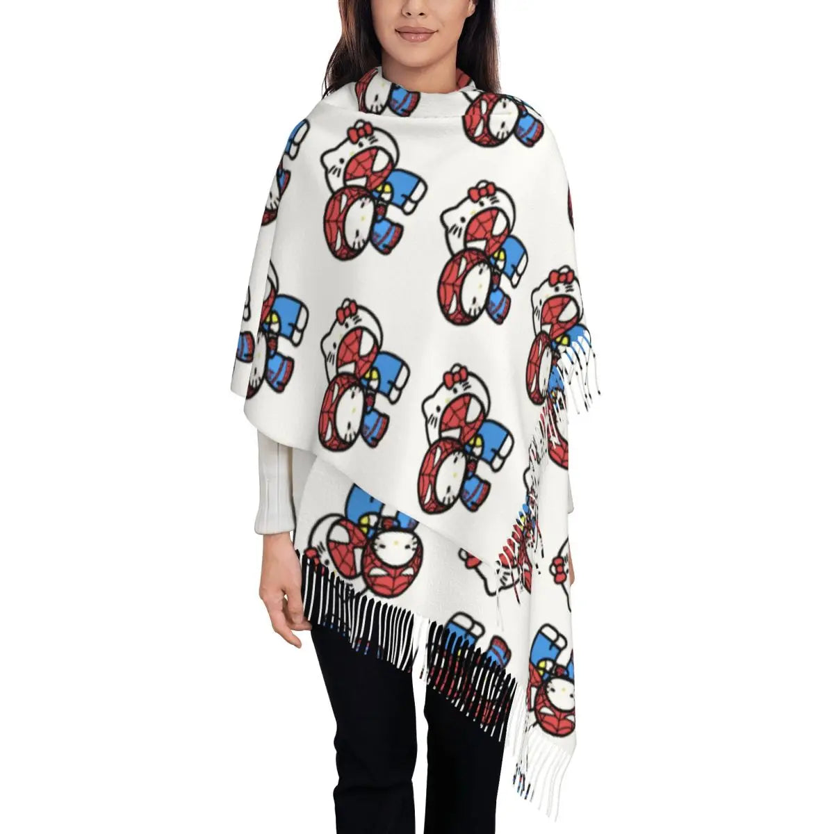 Châle Spider-Man et Hello Kitty